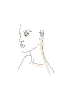 Female Face Sketch | Gör en egen poster