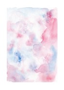 Abstract Blue And Pink Watercolor Art | Gör en egen poster