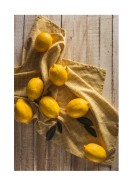 Lemons On Table | Gör en egen poster