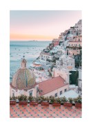 Positano Amalfi Coast Sunset | Gör en egen poster