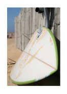 Surfboard In The Sand | Gör en egen poster