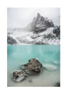Lake And Snowy Mountain | Gör en egen poster