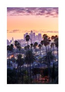 Los Angeles Skyline At Sunset | Gör en egen poster