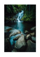 Waterfall In Forest | Gör en egen poster