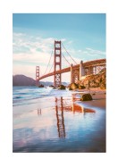 Golden Gate Bridge At Sunset | Gör en egen poster