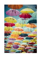 Umbrellas On Street In Madrid | Gör en egen poster
