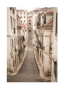 Calm Street In Old Lisbon | Gör en egen poster