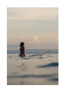 Surfer In The Ocean | Gör en egen poster