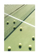 Tennis Balls On Tennis Court | Gör en egen poster