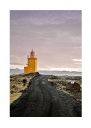 Lighthouse At Sunrise In Iceland | Gör en egen poster