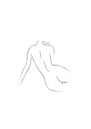 Female Body Silhouette No3 | Gör en egen poster