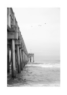 Pier In The Stormy Sea | Gör en egen poster