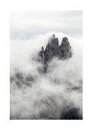 Mountain Peak Surrounded By Clouds | Gör en egen poster