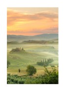 Misty Morning In Tuscany | Gör en egen poster