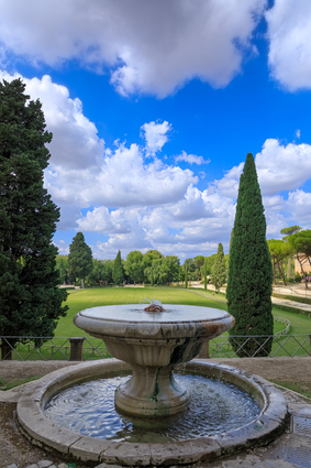Villa Borghese Garden In Rome